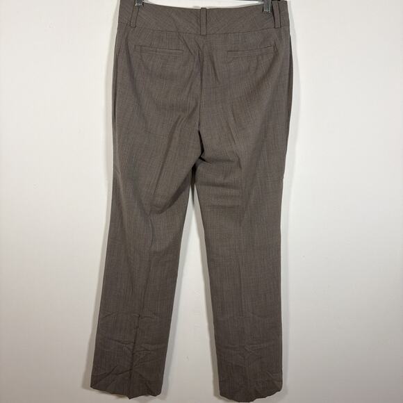 Banana Republic Jackson Fit Trouser Slacks Pant 16 Brown Wool Wide Leg Stretch - Picture 6 of 9